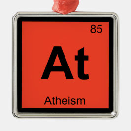 Adorno Metálico En - Filosofía del ateísmo Símbolo de la química