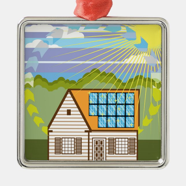 Adorno Metálico Energía renovable solar Eco eficiente (Frente)