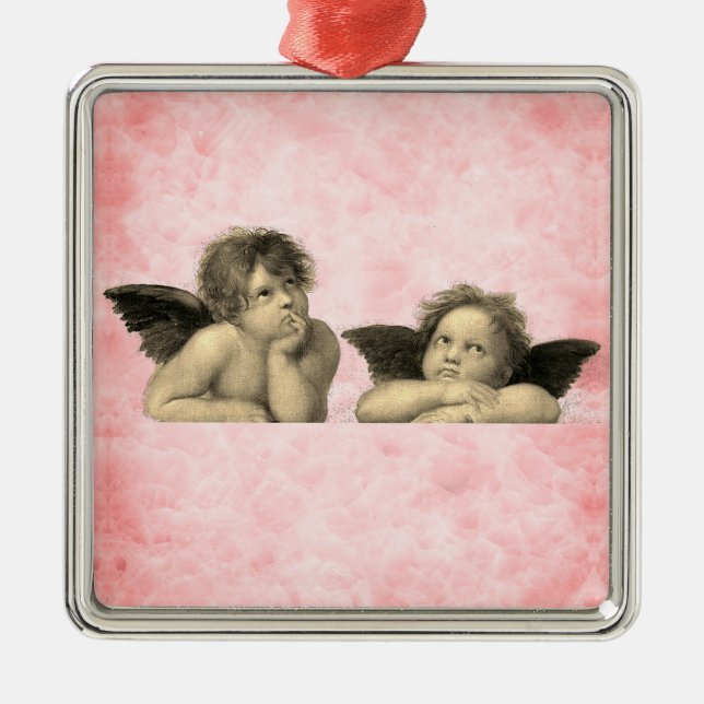 Adorno Metálico Engel Angel Engelsputten Marmor Marmo marble rosa (Frente)