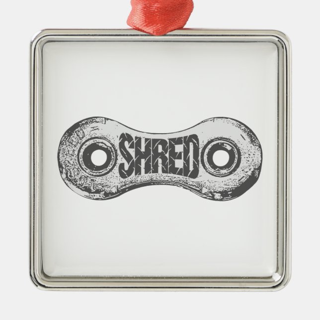 Adorno Metálico Enlace de la cadena de motocicleta Shred (Frente)
