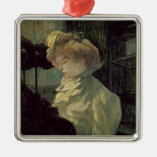 Adorno Metálico Enrique de Toulouse-Lautrec el el sombrerero,