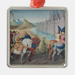 Adorno Metálico Entrada del rey de Louis VII de Francia y de
