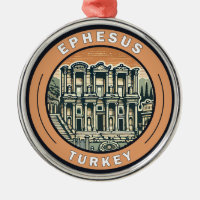 Ephesus Ilustracion Turco Insignia de Arte de Viaj