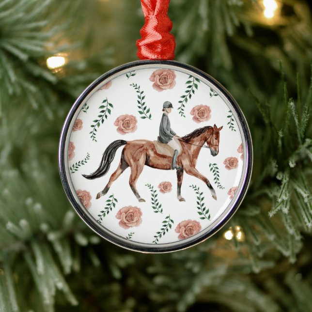 Adorno Metálico Equestrian Christmas Ornament Keepsake (Árbol)