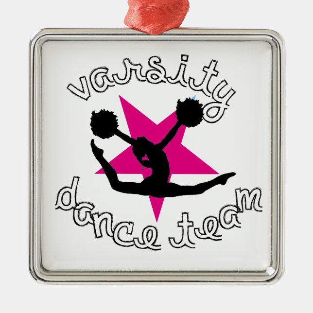 Adorno Metálico Equipo de la danza de Pom (Frente)