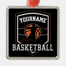 Adorno Metálico Equipo de Slam Dunk de jugador de baloncesto perso