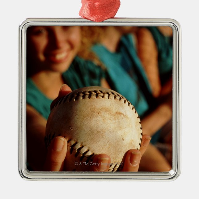 Adorno Metálico Equipo del softball de los adolescentes que se (Frente)