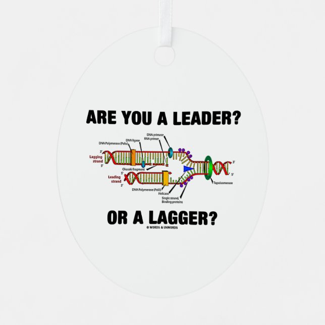 Adorno Metálico ¿Eres Un Líder? ¿O Un Lagger? Replicación de ADN (Anverso)