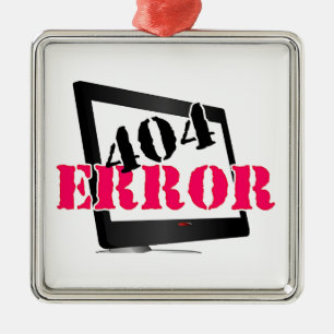 Adorno Metálico Error 404