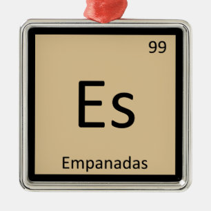 Adorno Metálico Es - Empanadas Tablas Periódicas de Química Aper