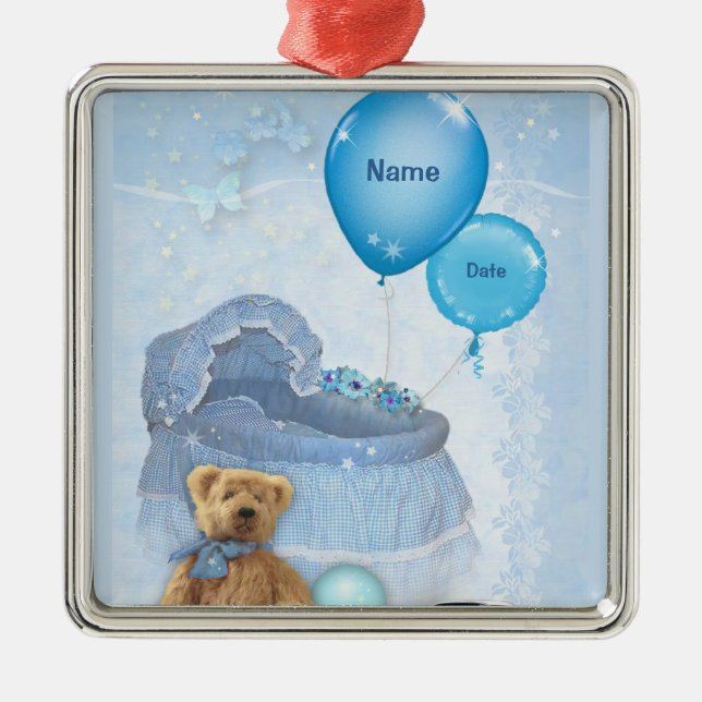 Adorno Metálico ¡Es un niño! personalizable (Frente)