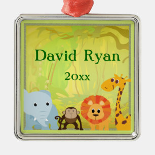 Adorno Metálico Es una selva Baby Shower