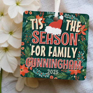 Adorno Metálico Ésa es la temporada para los Navidades festivos fa