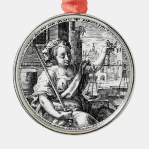 Adorno Metálico Escalas de justicia