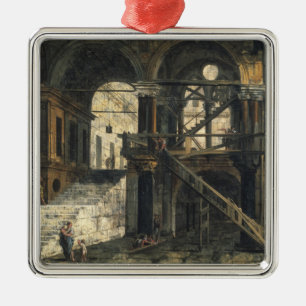Adorno Metálico Escalera en una casa del renacimiento, c.1741-42