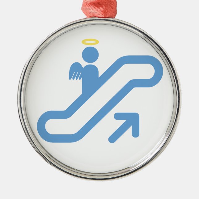 Adorno Metálico Escalera móvil, ninguna escalera (Frente)