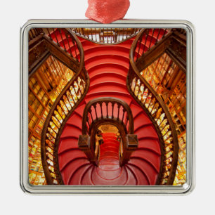 Adorno Metálico Escalera roja ornamentada, Portugal
