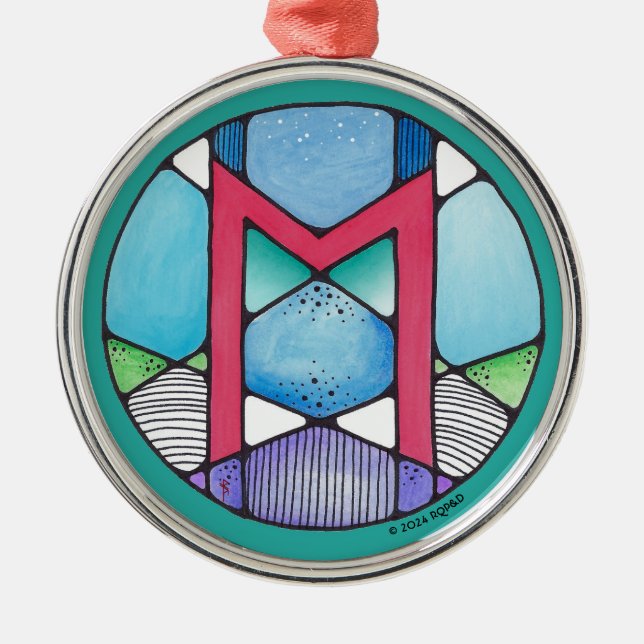 Adorno Metálico Escapada de lealtad de Art Nouveau Ehwaz (Frente)