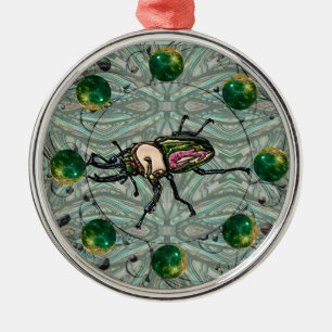 Adorno Metálico Escarabajo de Rainbow Stag