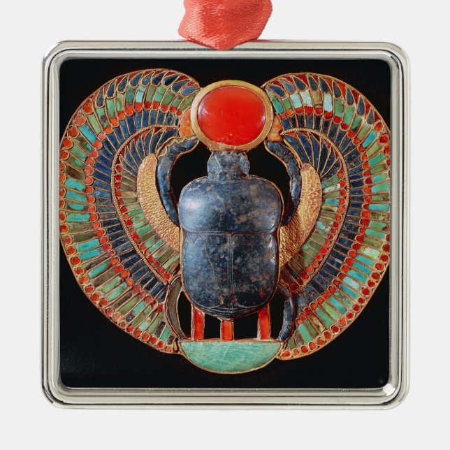 Adorno Metálico Escarabajo pectoral, de la tumba de Tutankhamun (Frente)