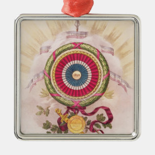 Adorno Metálico Escarapela, emblema de 1848