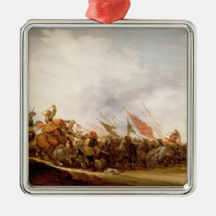 Adorno Metálico Escena de batalla, 1653