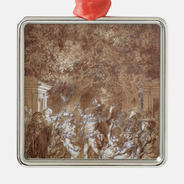 Adorno Metálico Escena 'de la boda de Figaro (Frente)