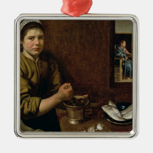 Adorno Metálico Escena de la cocina