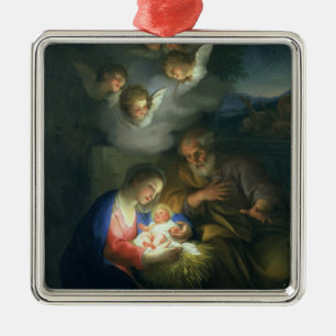 Adorno Metálico Escena de la natividad