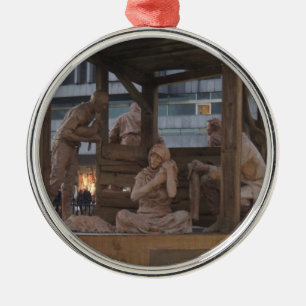 Adorno Metálico Escena de la natividad