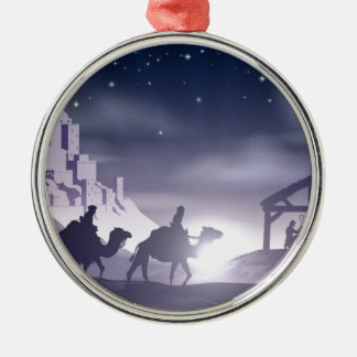 Adorno Metálico Escena del navidad de la natividad