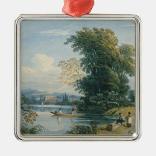 Adorno Metálico Escena del río