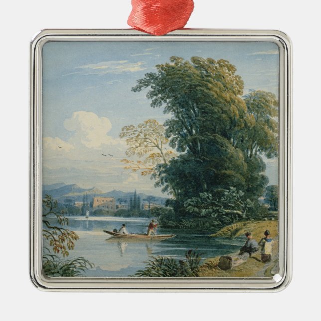 Adorno Metálico Escena del río (Frente)