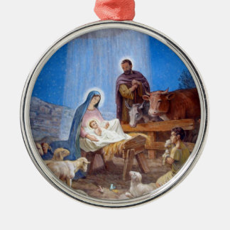Adorno Metálico Escena hermosa de la natividad