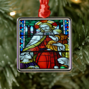 Adorno Metálico Escenas de Navidades de la Biblia