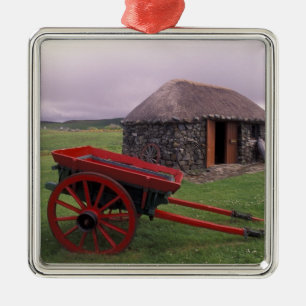 Adorno Metálico Escocia, Isla de Skye, Kilmuir. Paisaje rural