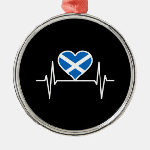Adorno Metálico Escocia: latido de la bandera de Escocia