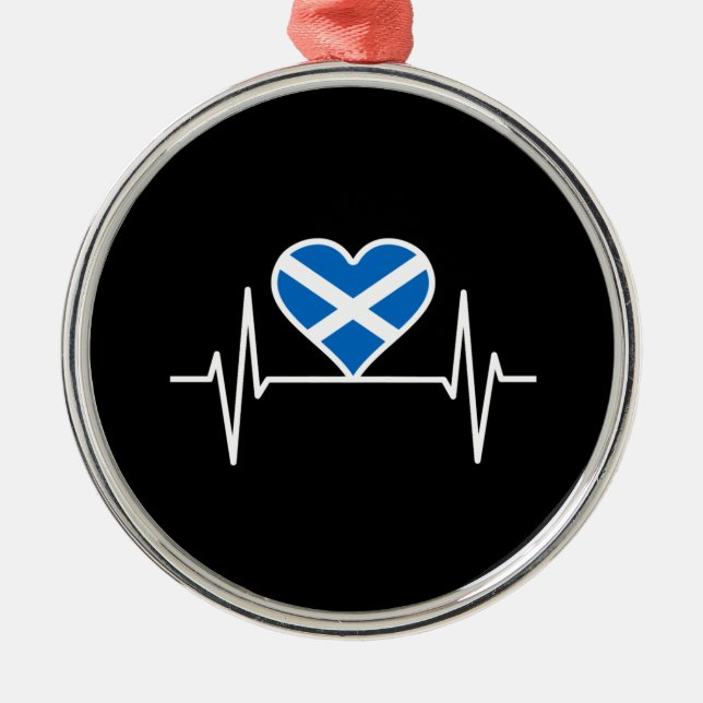 Adorno Metálico Escocia: latido de la bandera de Escocia (Frente)