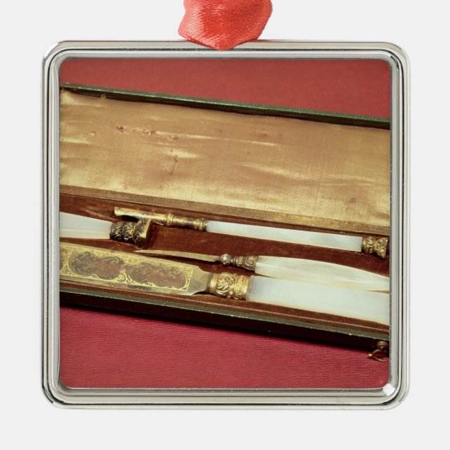 Adorno Metálico Escribiendo el sistema dado a su esposa, Eveline (Frente)