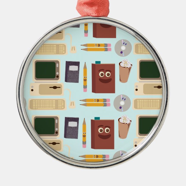 Adorno Metálico Escritores de la materia de diversión (Frente)