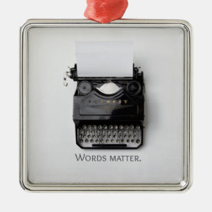 Adorno Metálico Escritura de palabras importan