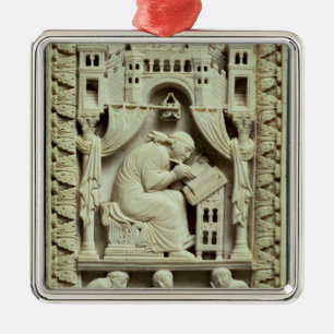 Adorno Metálico Escritura de St Gregory con los escribanos abajo