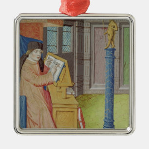 Adorno Metálico Escritura de Virgil antes de Artemis