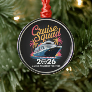 Adorno Metálico Escuadrón de Crucero Vacaciones de Verano 2026