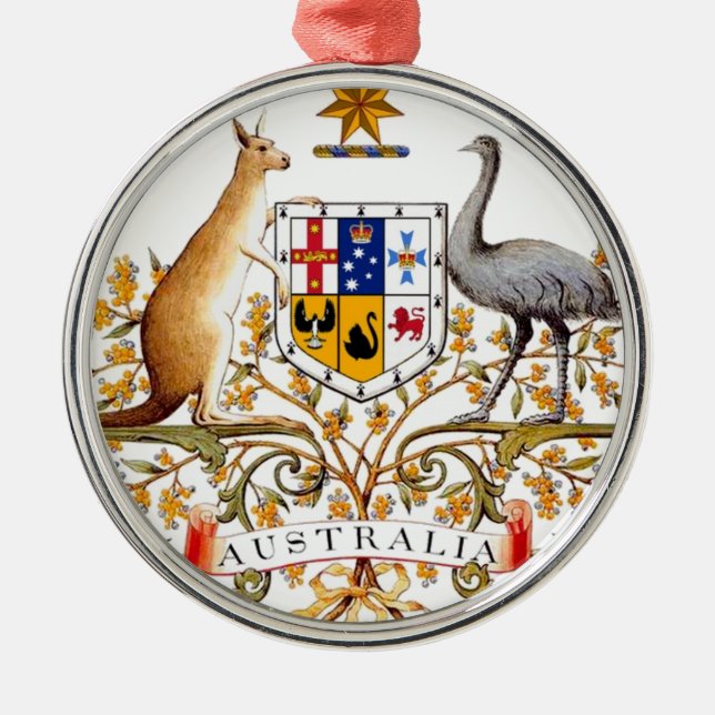 Adorno Metálico Escudo de armas de Australia (Frente)