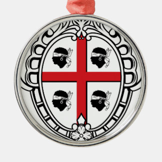 Adorno Metálico Escudo de armas de Cerdeña (Italia)