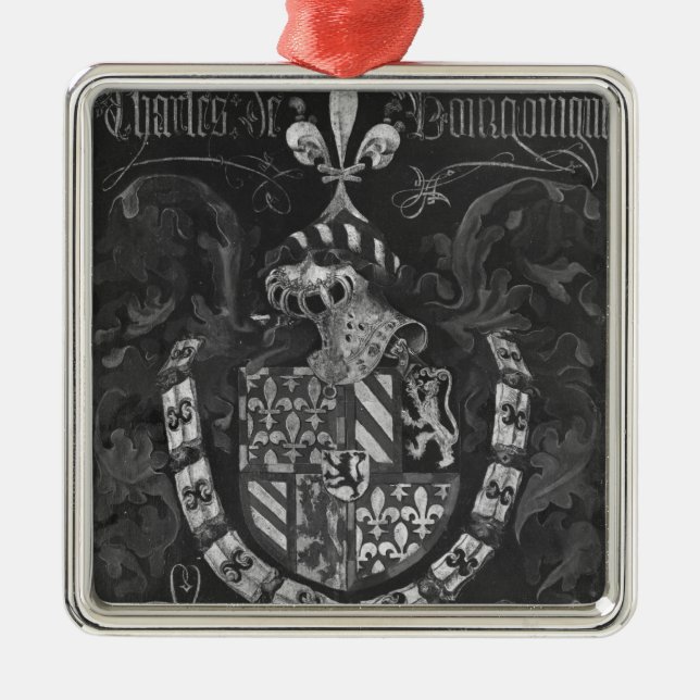 Adorno Metálico Escudo de armas de Charles de Borgoña (Frente)
