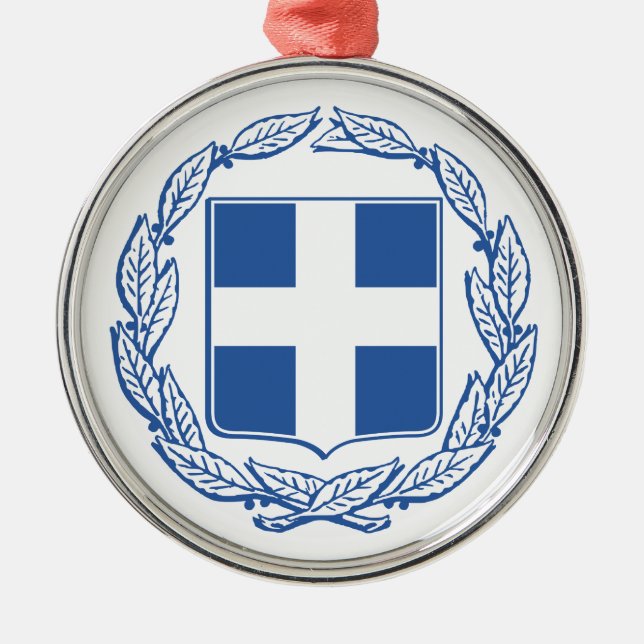 Adorno Metálico Escudo de armas de Grecia (Frente)
