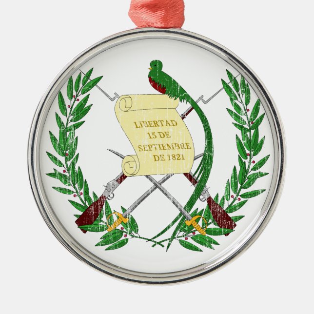 Adorno Metálico Escudo de armas de Guatemala (Frente)