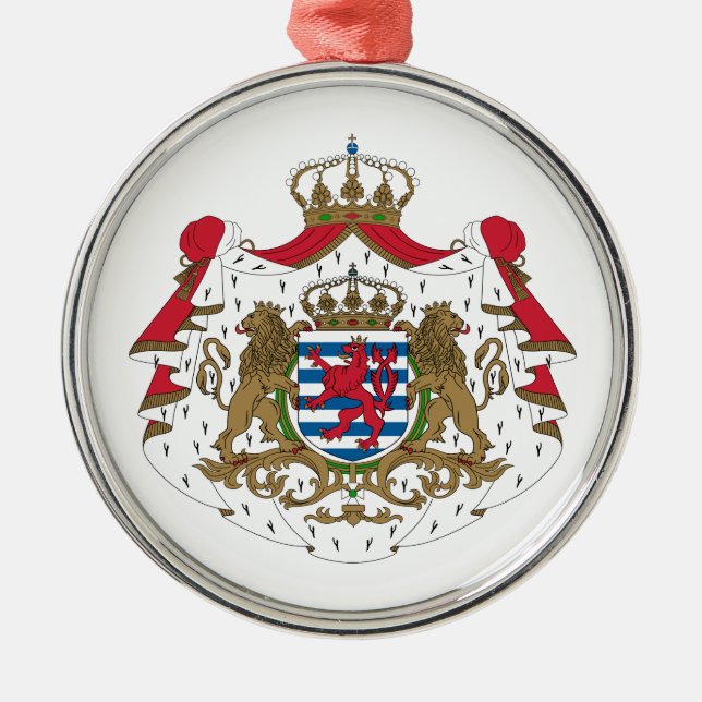 Adorno Metálico Escudo de armas de Luxemburgo (Frente)